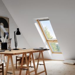 VELUX Élément supplémentaire toit GIL 3062 ENERGIE  avec protection accoustique bois laqué clair Élément supplémentaire fixe pour toitures à pente continue