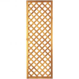 Panneau treillis diagonale T&J MW 6x6 cm Protection visuelle panneau d'occultation et treillis à mailles 6x6 cm en pin/épicéa autoclave, assemblage agrafé, 4 tailles