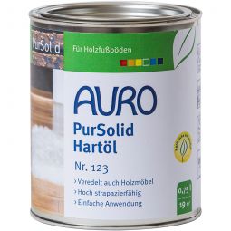 Huile de bois AURO PurSolid No. 123 huile dure 0,375 ou 0,75 litres