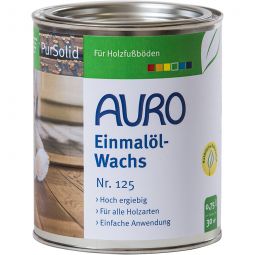 Huile-cire à usage unique AURO No.125 Produit de protection du bois 0,75 litre