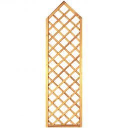 Clôture en bois treillis T&J Gotik  en pin/épicéa, 60x210/180 cm, treillis pointé, imprégné sous pression de chaudière
