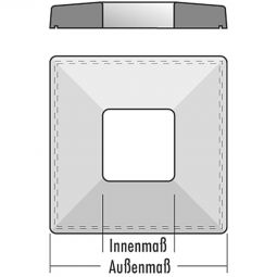 Plaque de couverture pour cheminée en béton monobloc différentes dimensions