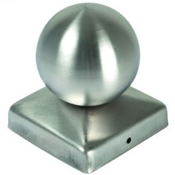 Chapeau pour poteau BAIKAL et NEWA en métal Chapeau de poteau sphérique en métal - finition décorative et résistante, galvanisé à chaud, cuivre ou inox