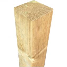 Poteau de clôture en bois équarri T&J lisses de tous côtés en pin/épicéa, différentes tailles en pin/épicéa, différentes tailles