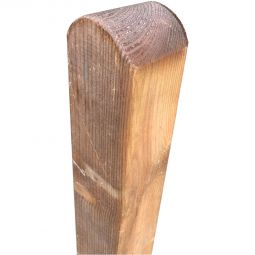 Poteaux T&J pour clôtures en saule, noisetier et LABO dimenesions 9x9 cm, rabotés sur toutes les faces, arrondis, traités en autoclave, pin/épicéa