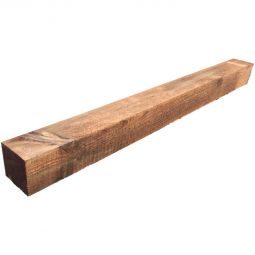 Poteau de clôture T&J Seeland brun bois scié en pin/épicéa, 9x9 cm, scié, KDI imprégné sous pression, tête droite, disponible en longueurs de 110 et 210 cm