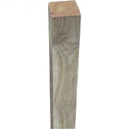 Poteau de clôture T&J FÜNEN KDI vert bois scié en pin/épicéa, brut de sciage, 9x9x210 cm, imprégné sous pression – robuste et résistant aux intempéries pour un montage de clôture durable