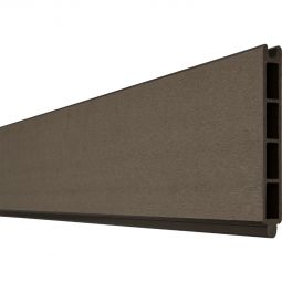 Clôture GroJa Solid protection visuelle élément simple couleur terra panneau à emboîter lamelles Même aspect des deux côtés, très nombreuses possibilités de combinaison, 180x15x1,9 cm