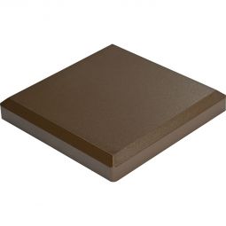 Capuchon de remplacement GroJa pour poteau de clôture à lames BPC terra 10x10 cm plastique