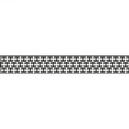 Panneau occultation, insert design GroJa Mesh aluminium anthracite DB 703 Revêtu par poudre, 179,5x25,5x0,15 cm, sans kit de baguettes d'adaptation