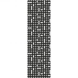 Panneau occultation, insert design GroJa XL Mesh aluminium anthracite DB 703 60x180 cm, avec cadre périphérique rond, matériel de fixation inclus