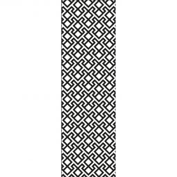 Panneau occultation, insert design GroJa XL Abstract aluminium anthracite DB 703 60x180 cm, avec cadre périphérique rond, matériel de fixation inclus