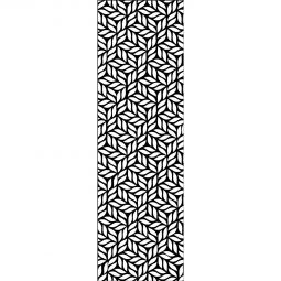 Panneau occultation, insert design GroJa XL Leafs aluminium anthracite DB 703 60x180 cm, avec cadre périphérique rond, matériel de fixation inclus