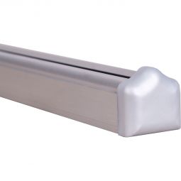 Lame universelle alu Clôture à lames GroJa gris argent Solution flexible pour montage contre murs, carports ou structures similaires