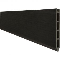 Clôture GroJa Solid lame pour panneau à composer noire co-extrudée lamelles pour clôture Même aspect des deux côtés, très nombreuses possibilités de combinaison, 180x15x1,9 cm