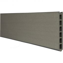 Clôture GroJa Solid protection visuelle élément simple gris panneau à emboîter lamelles Même aspect des deux côtés, très nombreuses possibilités de combinaison, 180x15x1,9 cm
