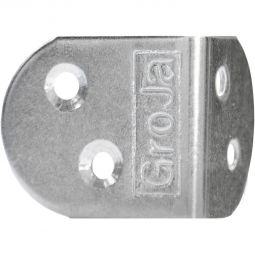 GroJa équerre de fixation inox pour clôture occultante avec cadre alu Set de 8 pièces, visserie incluse