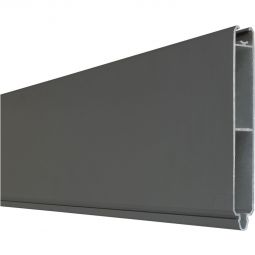 Clôture à emboîter GroJa Lumino aluminium lame simple anthracite DB703 panneau à lamelles Lamelles en aluminium avec revêtement par poudre, nombreuses possibilités de combinaison, 180x15x2 cm