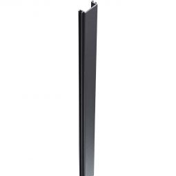 GroJa cache-poteau aluminium pour clôture à lames alu anthracite DB 703 Pour fermer les rainures ouvertes des poteaux, adapté aux poteaux 7x7 et 9x9 cm