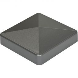 Capuchon de remplacement GroJa pour poteau alu de clôture à lames et portail gris anthracite Pour poteaux 7x7 cm et 9x9 cm, plastique