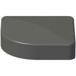 Capuchon de remplacement GroJa pour poteau d'angle alu variable anthracite DB 703 Pour poteaux 7x7 cm et 9x9 cm, plastique