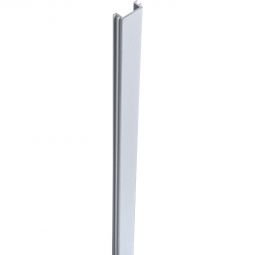 Cache-poteau alu GroJa pour clôture à lames gris argent Pour fermer les rainures ouvertes des poteaux, adapté aux poteaux 7x7 et 9x9 cm