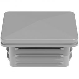 Capuchon de remplacement GroJa pour poteau alu brise-vue anodisé EV1 En plastique robuste et résistant aux intempéries, pour poteaux alu 6x6 cm