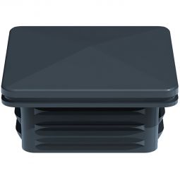 Capuchon de remplacement GroJa pour poteau alu brise-vue anthracite RAL 7016 En plastique robuste et résistant aux intempéries, pour poteaux alu 6x6 cm