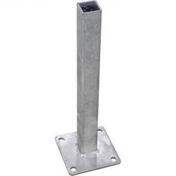 Support de poteau GroJa type GJ 47 à visser Console pour montage de poteau alu portail 6x6 et 9x9 cm, 13x13x40,6 cm, galvanisée