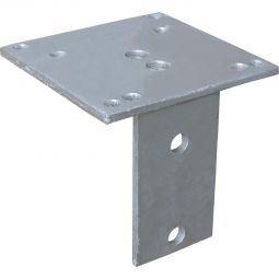 GroJa adaptateur de montage pour pierres en L acier galvanisé Compatible avec consoles GroJa : GJ43, GJ45, GJ47, GJ48, GJ49, GJ51, GJ52, 16 x 16 cm