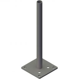 Support de poteau GroJa type GJ 51 à visser Console pour poteaux d'angle variables 7x7 cm, 13x13x40,6 cm, galvanisée