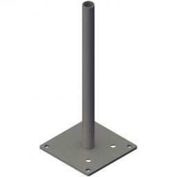 Support de poteau GroJa type GJ 52 à visser Console pour poteaux d'angle variables 9x9 cm, 16x16x40,6 cm, galvanisée