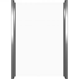 Raccordement brise-vue en verre transparent GroJa Ambiente panneau de protection visuelle Verre trempé simple 8 mm (ESG), élégant et translucide