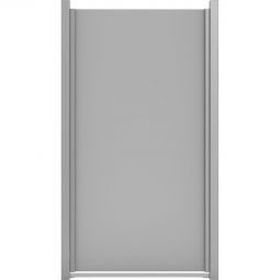 Panneau clôture occultant GroJa Premo HPL uni gris Solide, incassable et extrêmement résistant à la chaleur et à la saleté, 90x180x0,8 cm