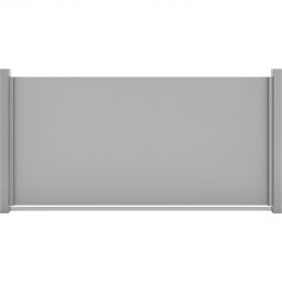 Panneau clôture occultant GroJa Premo HPL uni gris horizontal Solide, robuste et extrêmement résistant à la saleté et à la chaleur, 180x90x0,8 cm