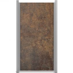 Panneau clôture occultant GroJa Premo HPL aspect rouille Solide, incassable et extrêmement résistant à la chaleur et à la saleté, 90x180x0,8 cm