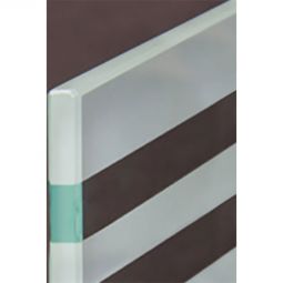 Brise-vue en verre à bandes GroJa Ambiente panneau de protection visuelle à motifs de bandes Verre trempé simple 8 mm (ESG), bandes en sérigraphie durable