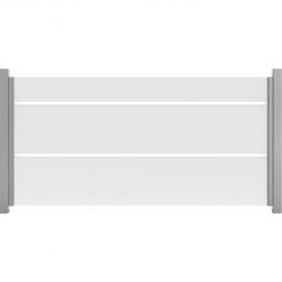 Brise-vue en verre à bandes larges horizontal GroJa Ambiente panneau de protection visuelle Verre trempé simple 8 mm (ESG), 180x90x0,8 cm, larges bandes en sérigraphie durable