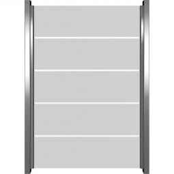 Brise-vue en verre à bandes larges GroJa Ambiente panneau à motifs de larges bandes Verre trempé simple 8 mm (ESG), larges bandes en sérigraphie durable