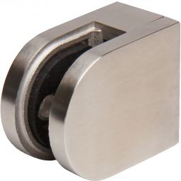 GroJa Ambiente fixation par serrage pour brise-vue en verre Acier inox V4A, pour fixer les vitrages Ambiente sur les poteaux