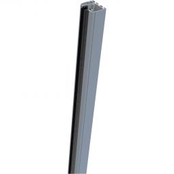 GroJa rail de serrage pour poteau alu brise-vue gris argent RAL 7001 Pour un aspect harmonieux sans vis apparentes sur les éléments Premo et Ambiente