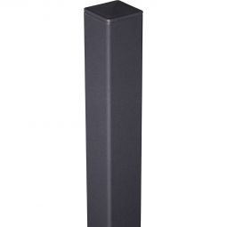 Poteau alu GroJa brise-vue anthracite DB 703 Thermolaqué DB 703, capuchon de poteau inclus