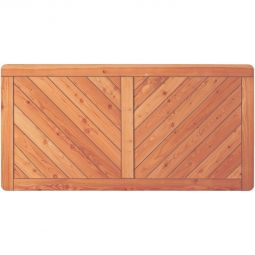 Clôture jardin ESBJERG bois mélèze clôture bois T&J clôture de jardin ESBJERG 180x90 cm, en mélèze robuste, angles arrondis, remplissage en lames profilées, agrafée inox ? durable et élégante