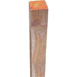 Poteau de clôture T&J bois brut de sciage en mélèze brut, sciés, 9x9 cm, avec tête plate, adaptés pour JÜTLAND, LOLLAND & LANGELAND, en longueurs de 110 et 210 cm