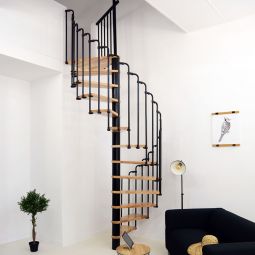Escalier en colimaçon Minka PARIS 140 escalier en bois Pour trémie140x145 cm