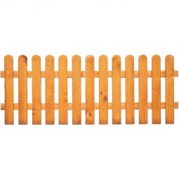 Clôture de jardin avant T&J SUNLINE Clôture de jardin SUNLINE 180x85 cm en pin/épicéa, couleur pin, lattes arrondies, fixation par clous galvanisés