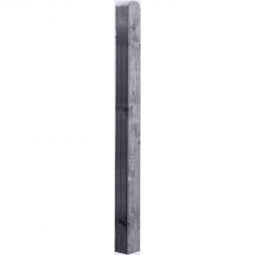 Poteau T&J pour BLACKLINE Tête arrondie en pin/épicéa, trempé dans l'anthracite, 9x9x100 cm
