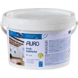 Peinture à la chaux professionnelle AURO No. 344 Contient: 5 litres, peinture minérale traditionnelle à base de chaux grasse