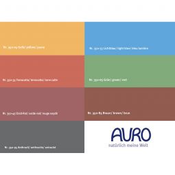 Peinture colorée à la chaux AURO No. 350 0,25 ou 0,5 litres, divers couleurs