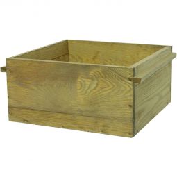 Étagère T&J LABO-3D Étagère compacte en osier huilé 36x24x36/41 cm - parfaite pour compléter le système LABO-3D, ouverte ou fermée sur les côtés